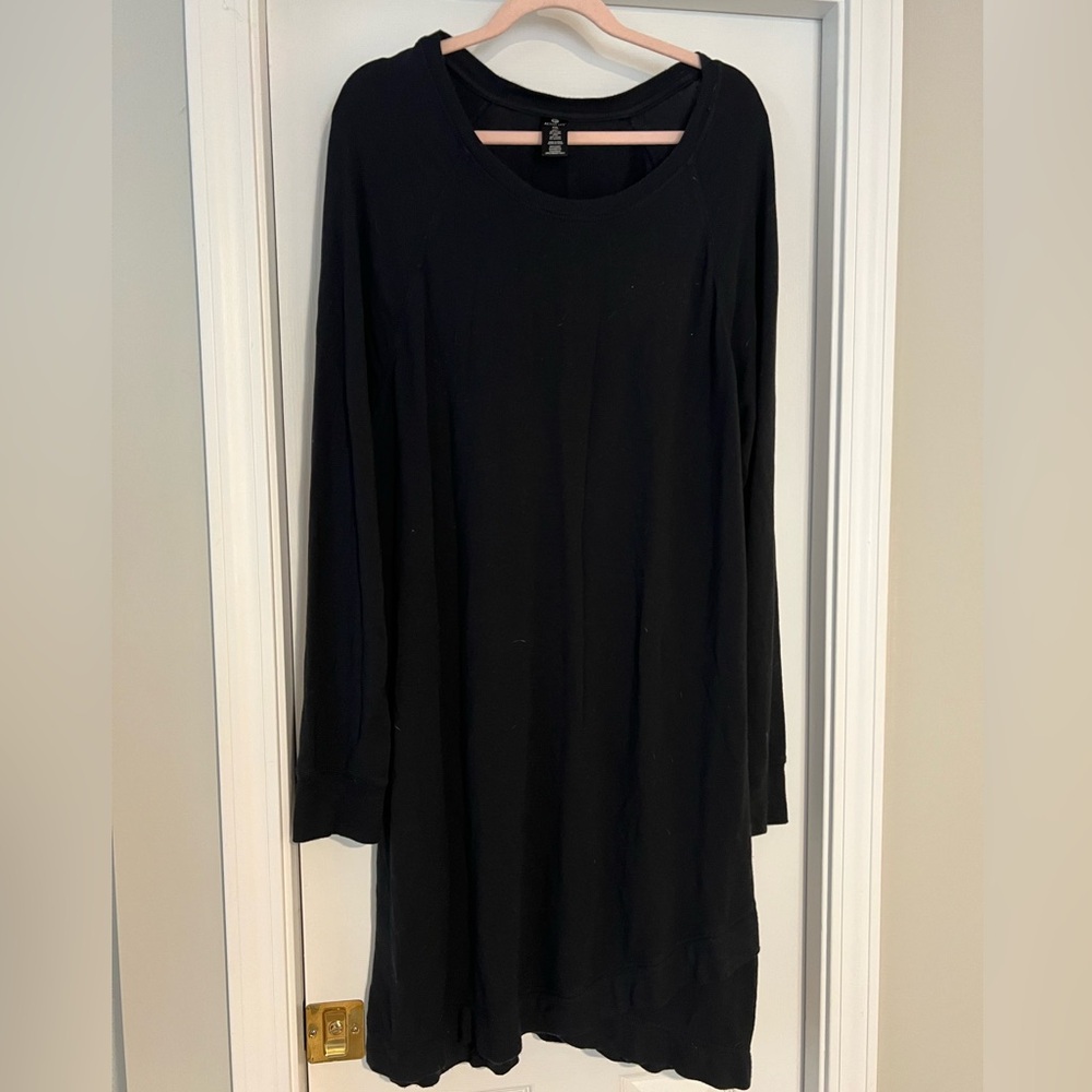 Active Life Black Long Sleeve Jersey Dress